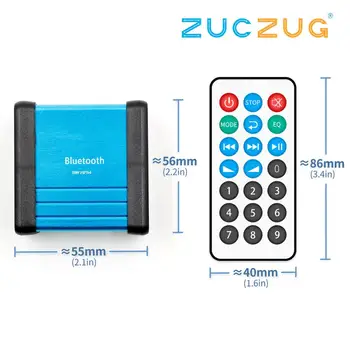 

Wireless Bluetooth Audio Receiver Decoder Car Pre-amplifier Stereo Speaker Amplifier Modified With Remote Control