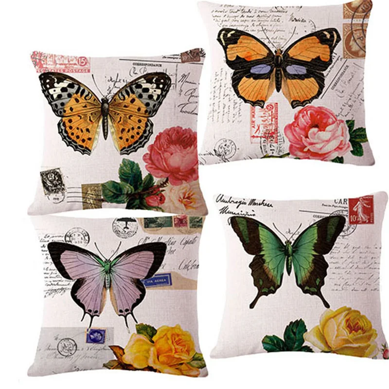 

Vintage Car sofa seat back decorative cushion With No inner Hot Sale 17" Linen Decoration Throw Pillow for Chair Cojin