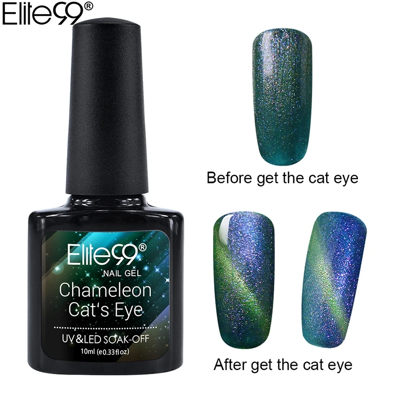Elite99 дизайн ногтей Магнитный глаз хамелеона кота гель Профессиональный лак для ногтей магнит звезда кошка гель для глаз для ногтей маникюрный лак