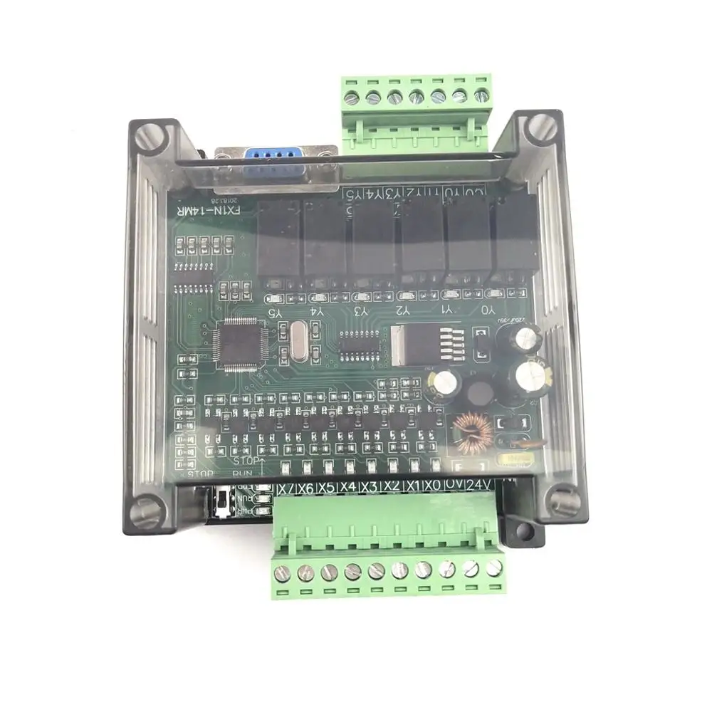 PLC промышленная плата управления с корпусом FX1N-14MR FX1N-14MT программируемый модуль контроллера