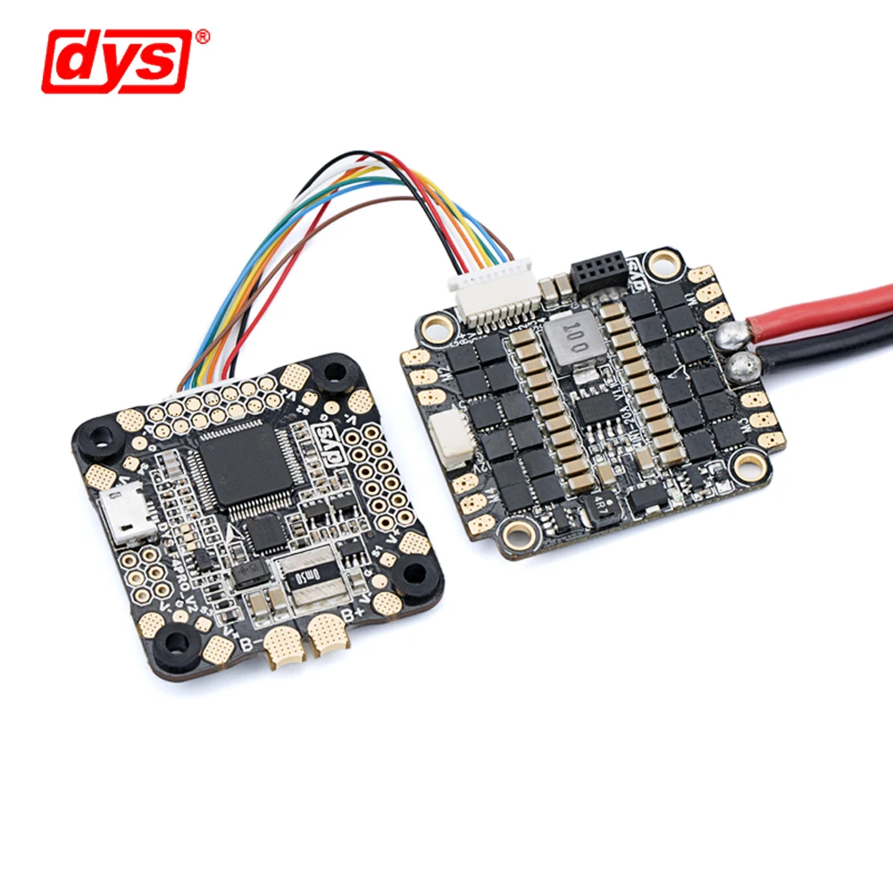 DYS управление полетом F4 PRO V2 Betaflight с 5 V/3A 9 V/1.2A BEC интегрированная схема защиты бортовой OSD плоский кабель