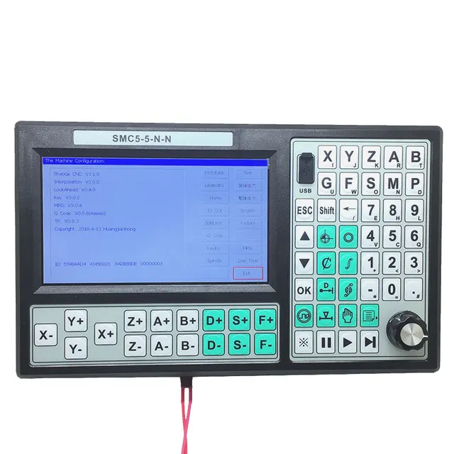 5 axis off-line controller Five axes and five linkage Support handwheel access 7 inch large screen 500khz