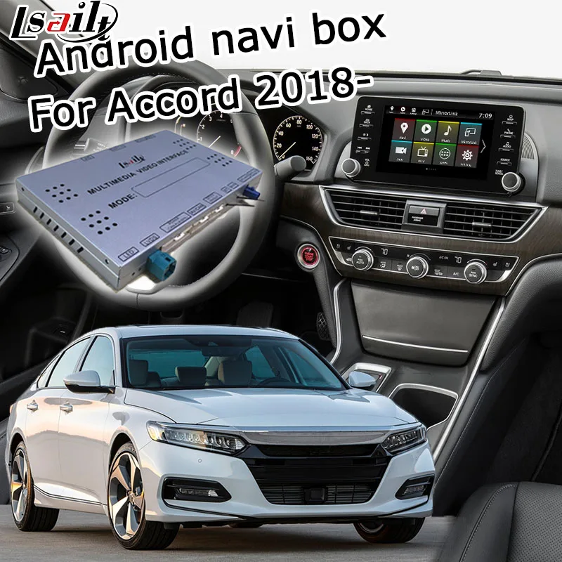 Lsailt Android Gps Navigation Box For Honda Accord High End 2018 Lsailt Android Gps Navigation Box For Honda Accord High End 2018 Video Interface Mirror Link You Waze Yandex Navi
