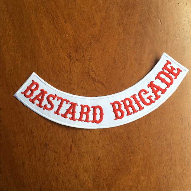 BASTARD BRIGADE BELGIUM BOMB SQUAD ANGELS Custom Bottom Rocker