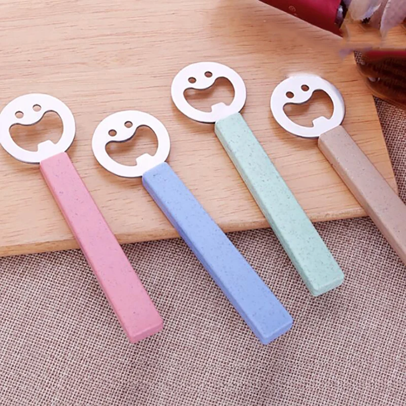 New Arrive Stainless Steel Can Opener Smiley Beer Drink Bottle Of Wine Opener Bottle Opener Bottle Open Tool