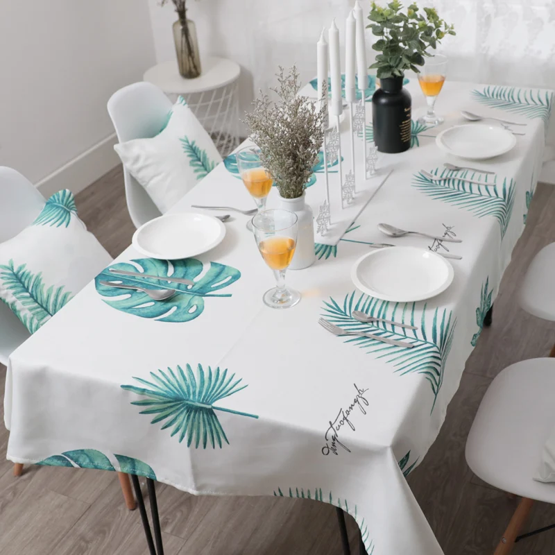

2019 new tablecloth for wedding party family dining rectangular Coffee table Furniture cover Cloth TC001#30