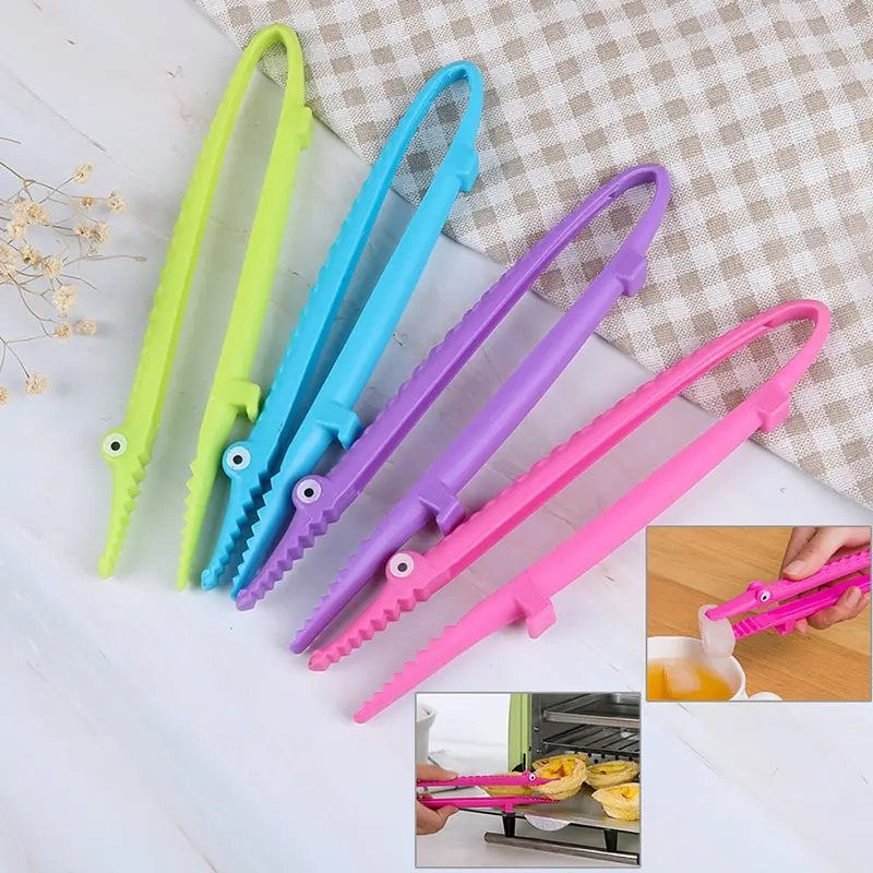 

1 PC Hot Selling Cooking Silicone Kitchen Tongs Food BBQ Salad Steak Bread Clip Clamp