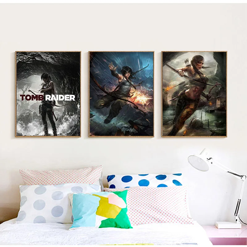 Tomb Raider игровая картина качественный домашний декор художественный Декор Жилая
