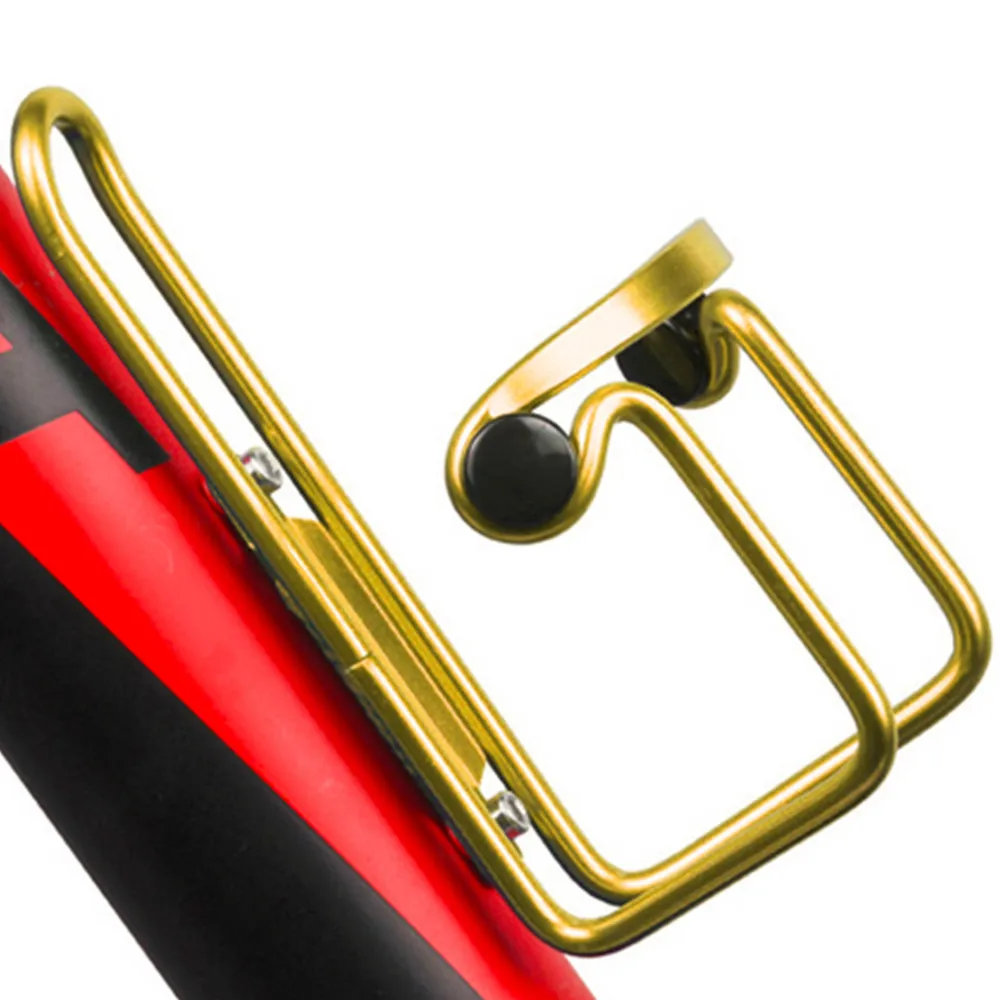 

Mountain Bicycle Double Beads Aluminum Sports Water Bottle Holder Cage Drinks Bike Kettle Screws Cycling Accessories P50