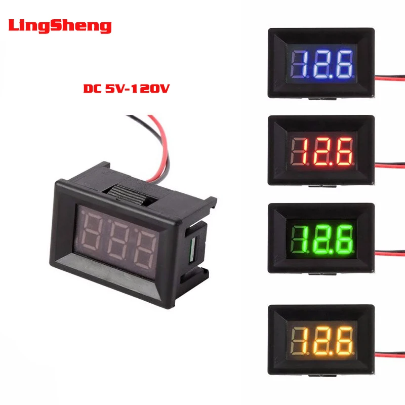 

Voltmeter Ammeter DC 5V-120V 0.56 Inch LED Amp Dual Digital Volt Meter Gauge Digital Voltmeter Ammeter Voltimetro Amperimetro