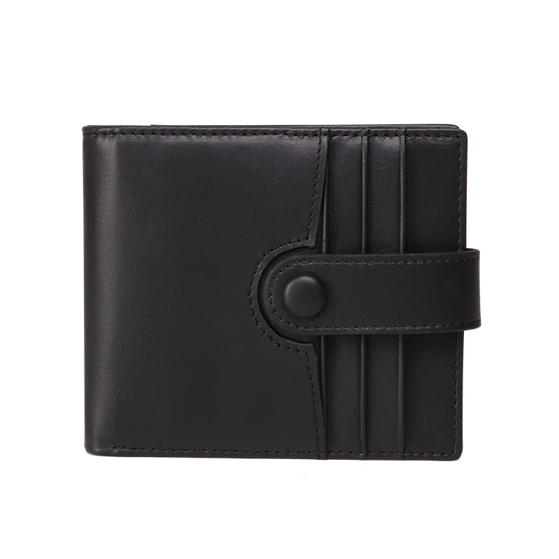 

New Fashion 100% Genuine Leather Men Short Wallets Real Leather Male Luxury Brand Clutch Boy Gift Cash Purse Card Holder Wallet