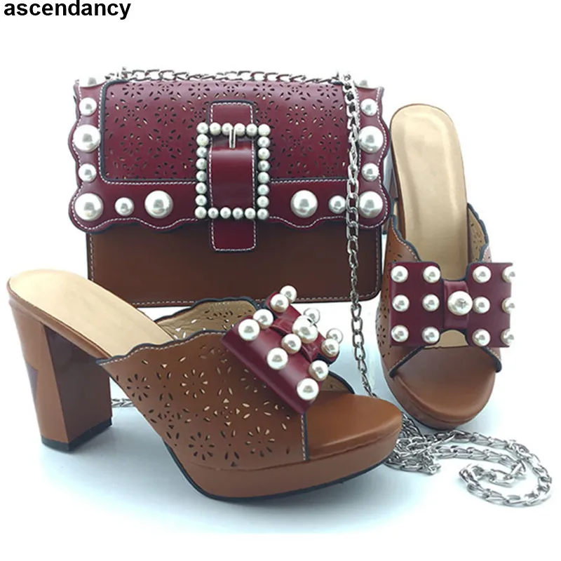 Women Shoes and Bag Set In Italy Luxury Shoes Women Designers Plus Size Shoes Women Heel Shoe and Bag Set for Party In Women Women Shoes and Bag Set In Italy Luxury Shoes Women Designers Plus Size Shoes Women Heel Shoe and Bag Set for Party In Women