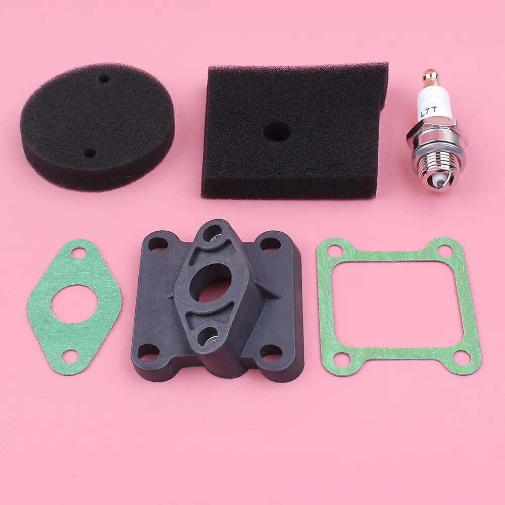 Air Filter Foam Carburetor Insulator Intake Manifold Spark Plug Gasket Kit For Robin NB411 2 Stroke Brush Cutter Trimmer Engine Air Filter Foam Carburetor Insulator Intake Manifold Spark Plug Gasket Kit For Robin NB411 2 Stroke Brush Cutter Trimmer Engine