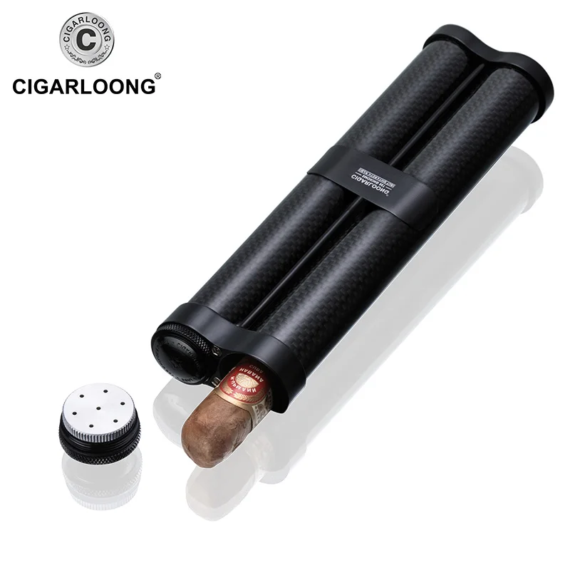 Cigar Tube Travel 2 sticks of Moisturizing cigar tube with Cigar humidifier CG-0002