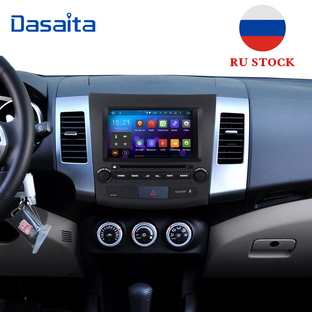 

8" Android 7.1 Car Multimedia Player for Mitsubishi Outlander GPS Naviagtion 2007 2008 2009 2010 2011 with DVD Support Rockford