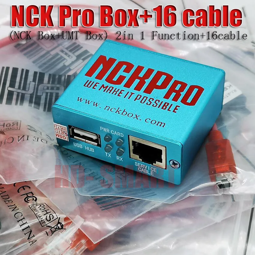 2019 новейший оригинальный NCK Pro box NCK Pro 2 box (поддержка NCK + UMT 2 в 1) для huawei + 16 кабелей