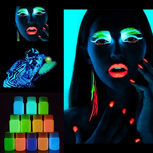 Face font b Body b font Skin Makeup Luminous Painting Stage Party Glow in Dark font