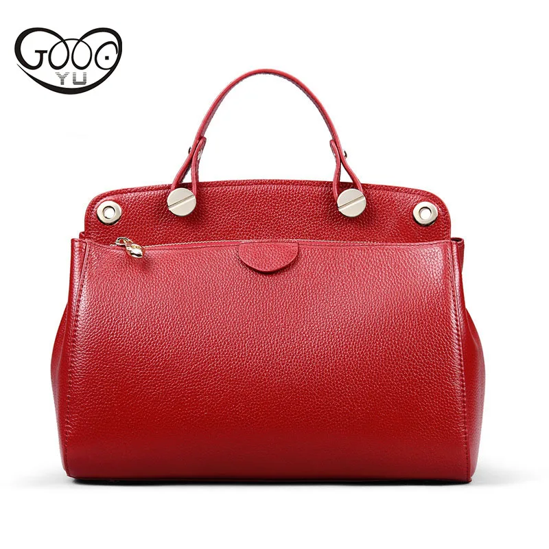 

Europe and the United States luxury fashion first layer of leather lychee texture handbag, simple cross-style square retro large