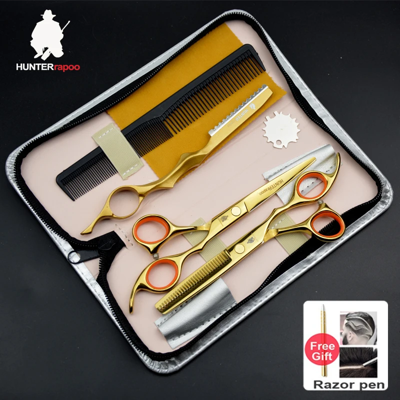 

30% off 6 inch professional hair cutting shears Stainless steel barber scissors set hairdresser shop supplies product salons kit