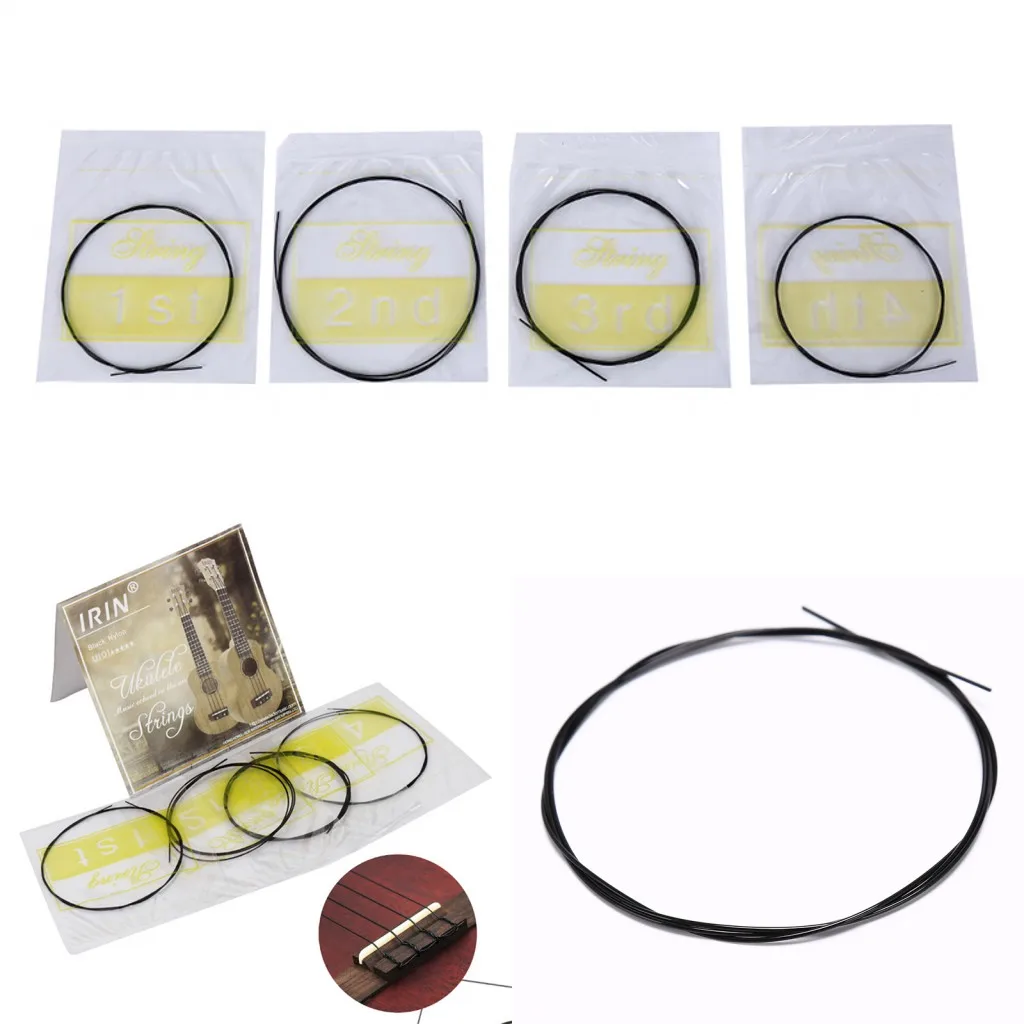 

2019 New 4 Pcs/set Strings Replacement Part For 21 Inch 23 Inch 26 Inch Stringed Instrument Nylon Ukulele Wholesale