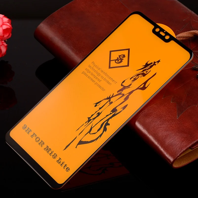 6D الزجاج المقسى ل شياو mi mi 8 A2 لايت اللعب 9 SE mi x 3 2 S 2 واقي للشاشة زجاج واقي ل شياو mi الأحمر mi ملاحظة 5 6 برو 7