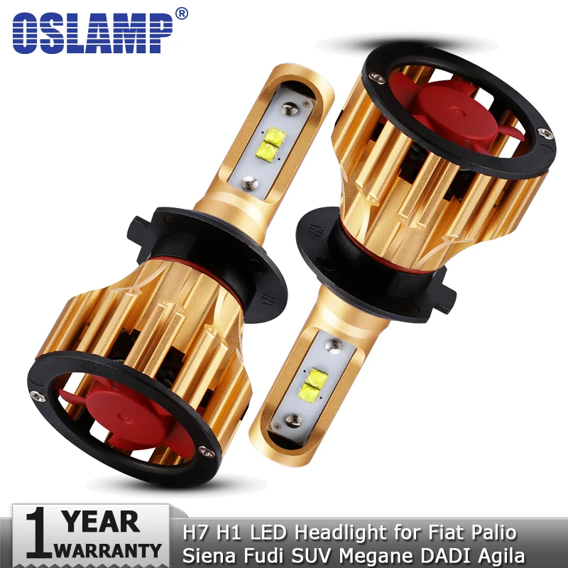 Oslamp H7 LED ampoules de phares de voiture 70W 7000LM SMD Auto Led