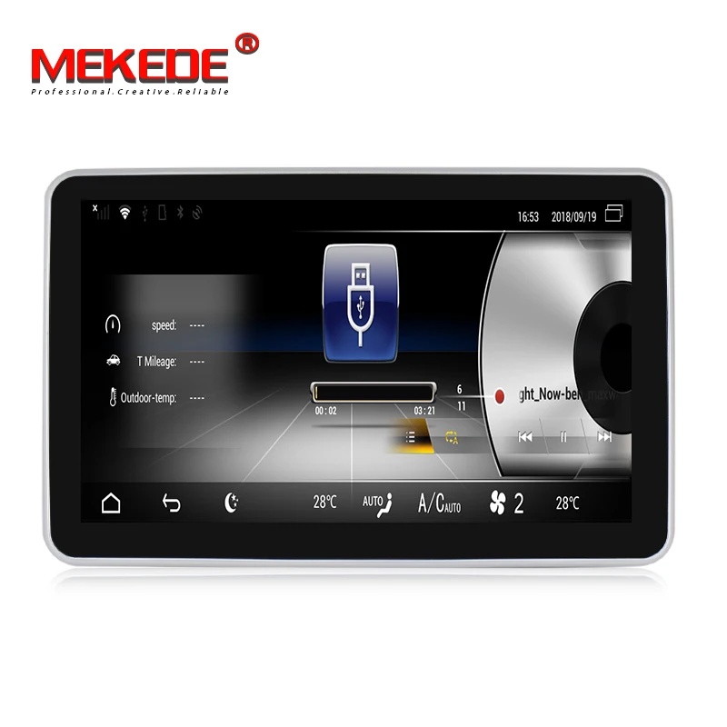 Excellent MEKEDE Android Car audio gps player for Benz GLC X253 2015-2017 car multimedia radio gps cassette 2