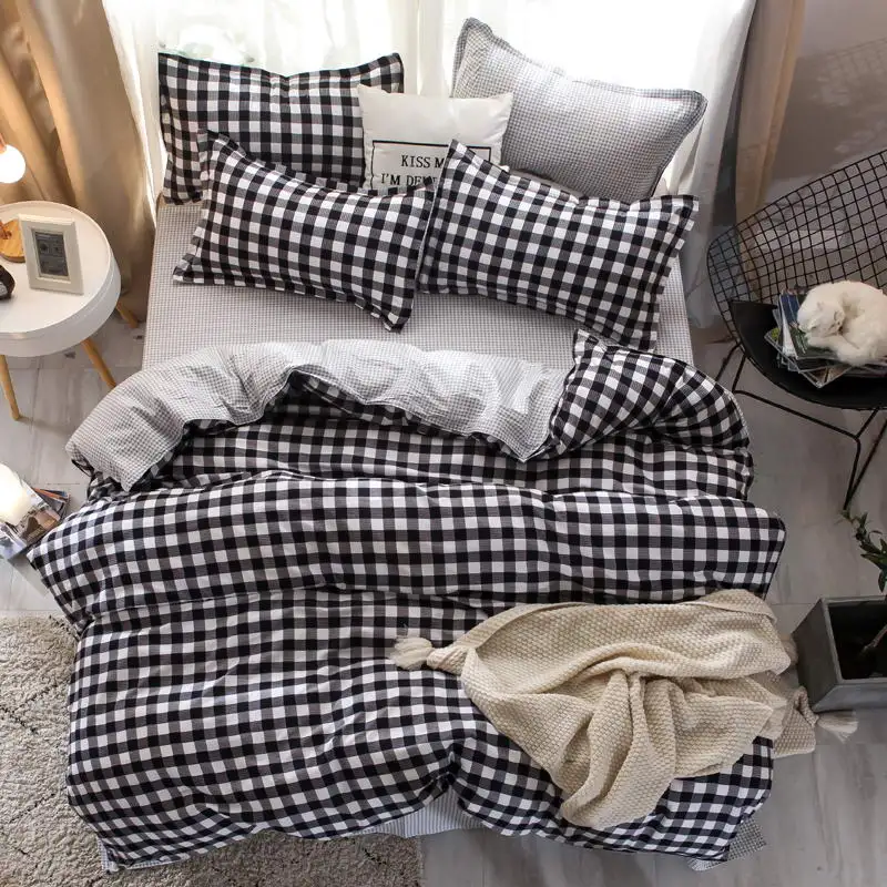  Reactive Printing Home bed set pillowcase duvet cover Bedding set flat sheet bedclothes 3 or 4pcs q
