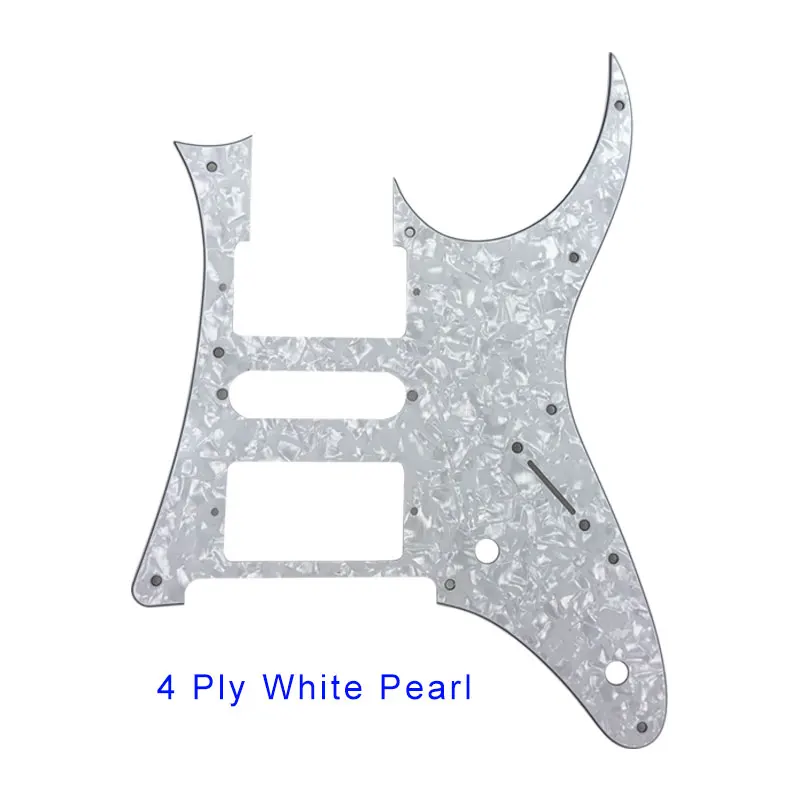 Запчасти для электрогитары Pleroo на заказ-для MIJ года Ibanez RG2550Z, гитарная накладка, звукосниматель, царапина - Цвет: 4Ply White Pearl
