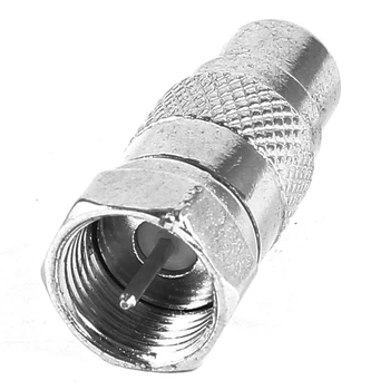 

F Type Male to RCA Female Plug Straight RF Connector Coaxial Adapter