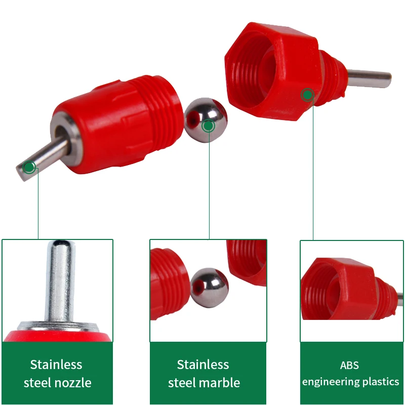 Ниппель поилка 80 шт 360 Угол автоматический птицы цыплят поилки голубь перепелиная ферма поилка курицы цыпленок водяной ниппель