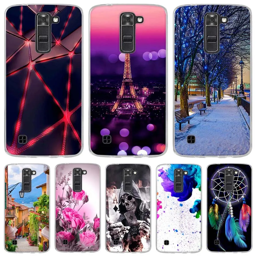Чехол для LG K7 чехол Fundas X210 X210DS MS330 мягкий силиконовый из ТПУ симпатичная задняя