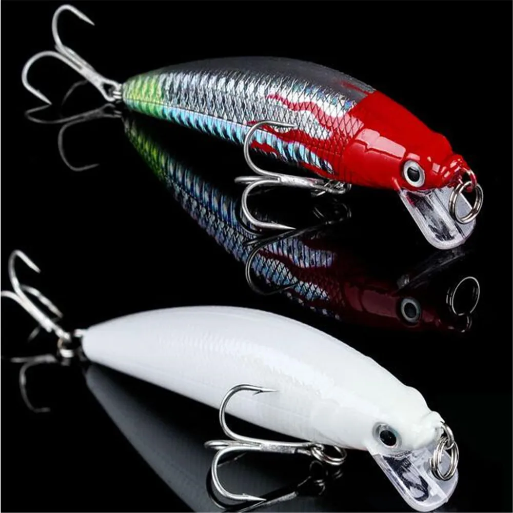 3D Eyes Luminous Night Fishing Lures Minnow Lure Isca Artificial Hard