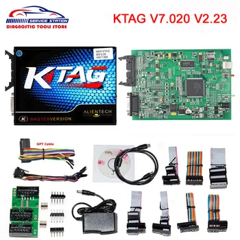 

High Quality KTAG V7.020 V2.23 Online Version No Token Limitation Master ECU Chip Tuning K-TAG 7.020 2.23