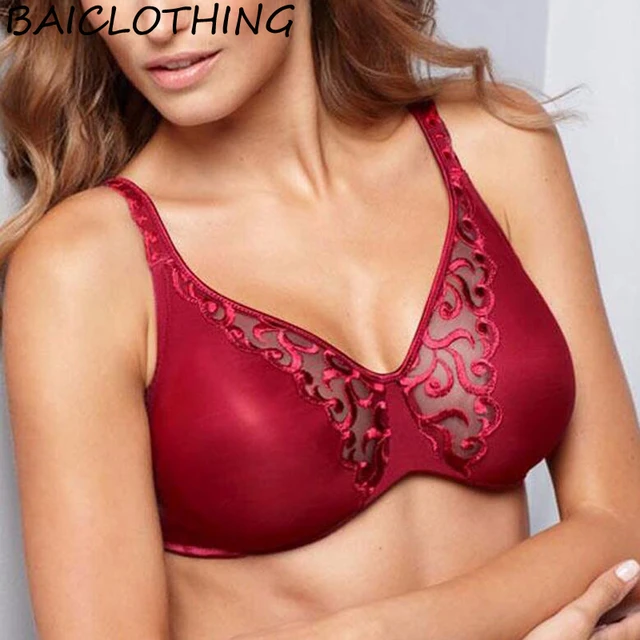 Buy BAICLOTHING Big Size Womens Active Bra Full Coverage Shock