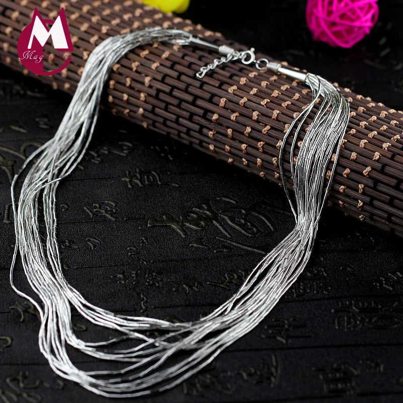 Женское ожерелье из серебра 100% пробы с кисточками|necklace women|necklace longnecklace necklace |