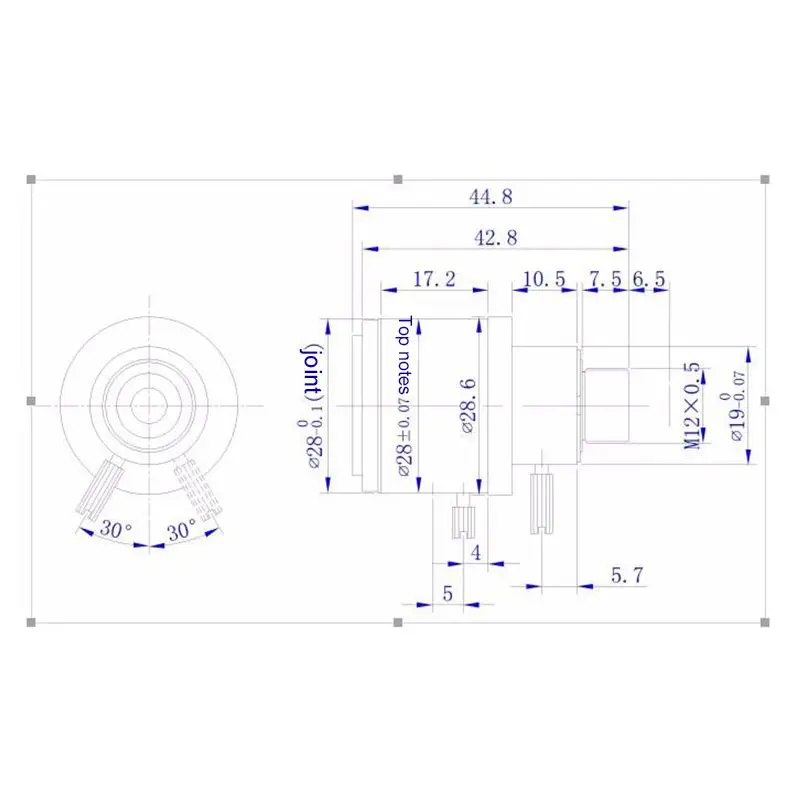 HD cctv объектив 3.0MP M12 2,8-12 мм варифокальный cctv IR HD объектив, F1.4, ручной фокус зум#8