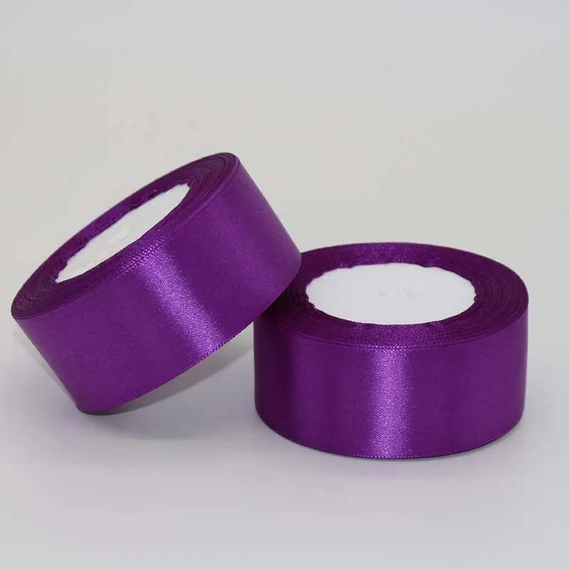 25 Yards Purple Lace Length Ribbons Cheap Ribbon Decorative Satin Ribbon for DIY Sew Craft
