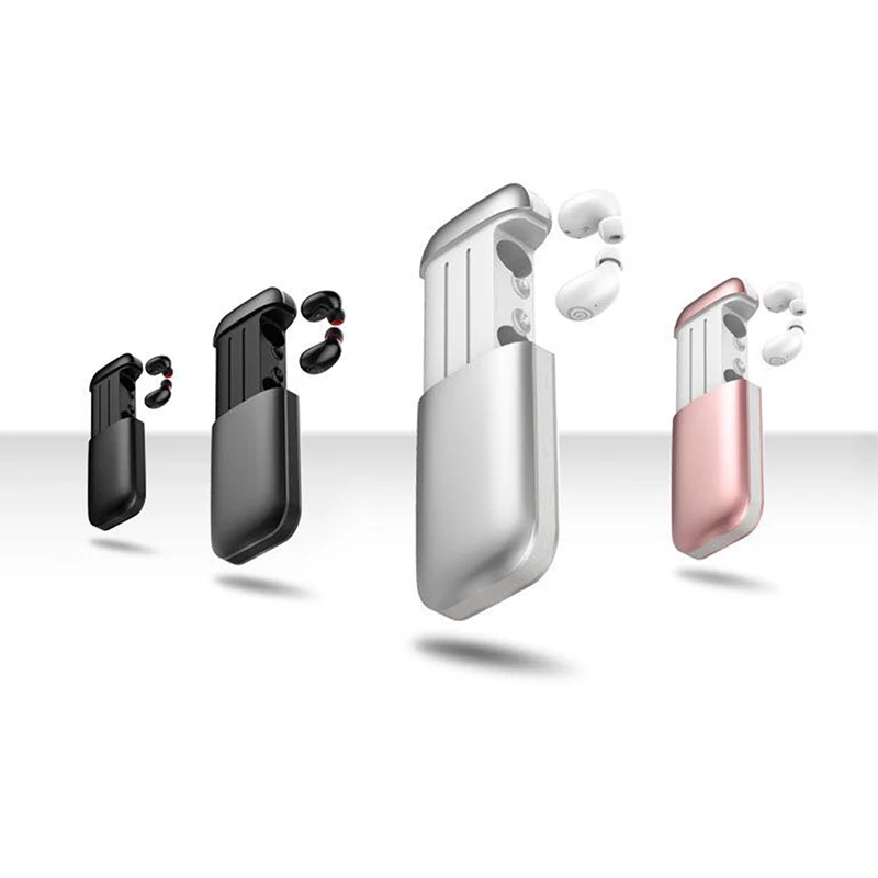 

Teamyo Portable Magnetic Binaural Wireless Bluetooth Earphone With 2600mAh Power Bank for phone sport IPX5 waterproof with MIC