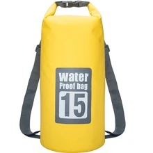 Двойной плечо 15L 25L портативный, для уличного спорта 500D океан водонепроницаемый мешок плаванье