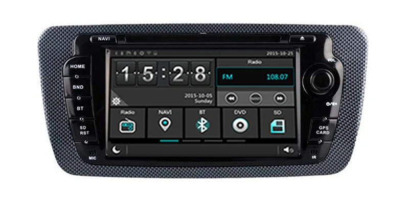 Top Liislee For Seat Ibiza - Car Stereo Android Radio DVD Player FM BT Wifi GPS MAP NAV Navigation 1080P System Original NAVI Design 5