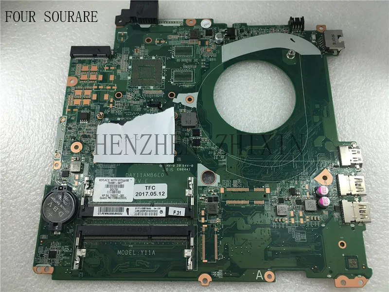 Foue Sourare для HP ENVY 15-K 15T-K материнская плата ноутбука I5-5200U CPU 794981-001 794981-501 DAY11AMB6E0