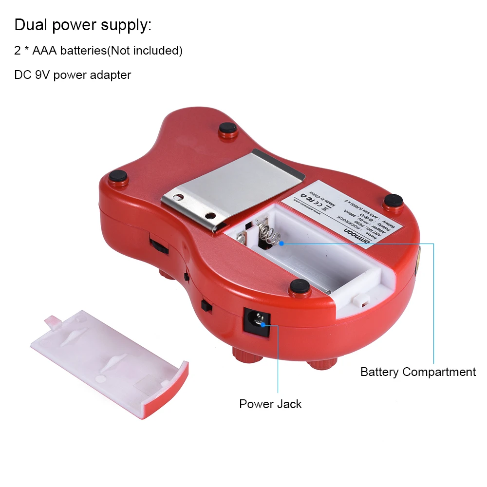 Ammoon PockRock портативная гитара Мульти-процессор эффектов Педаль эффектов 15 типов эффектов 40 барабанных ритмов Функция настройки