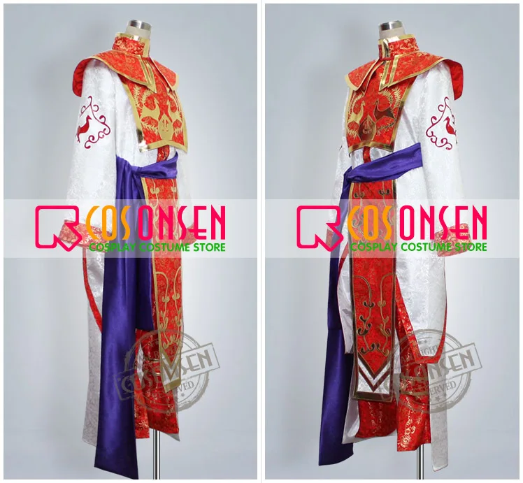 Косплей ONSEN Dynasty Warriors 4 Zhou Yu Shuu Костюм на заказ любой размер|cosplay costume|dynasty warriorscustom
