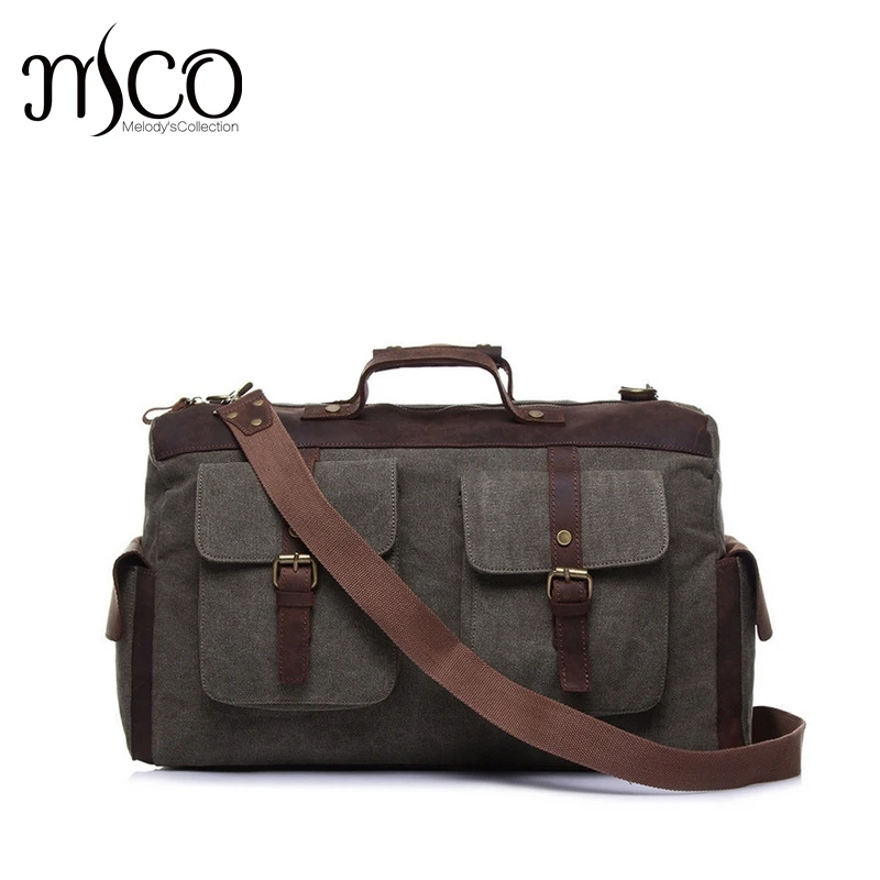 

Canvas Leather Men Travel Bags Carry on Business Bag Duffel Tote Large Weekend Briefcases Laptop messenger bags
