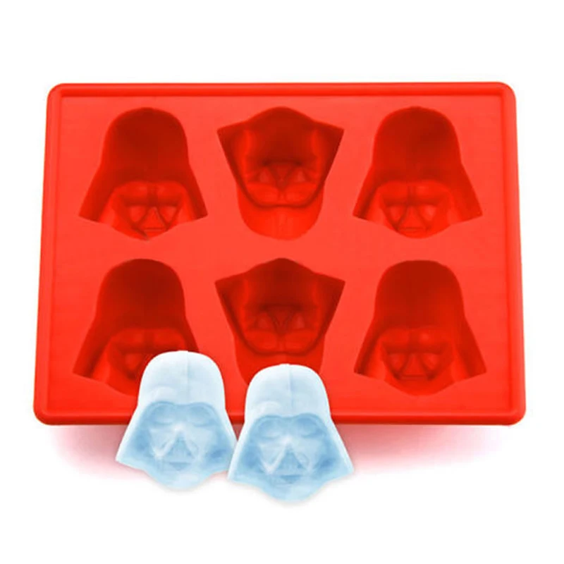 

1pcs Fun Star Wars Darth Vader Cocktails Silicone Mold Ice Cube Tray Chocolate Fondant Mould diy Bar Party Drink SQ149