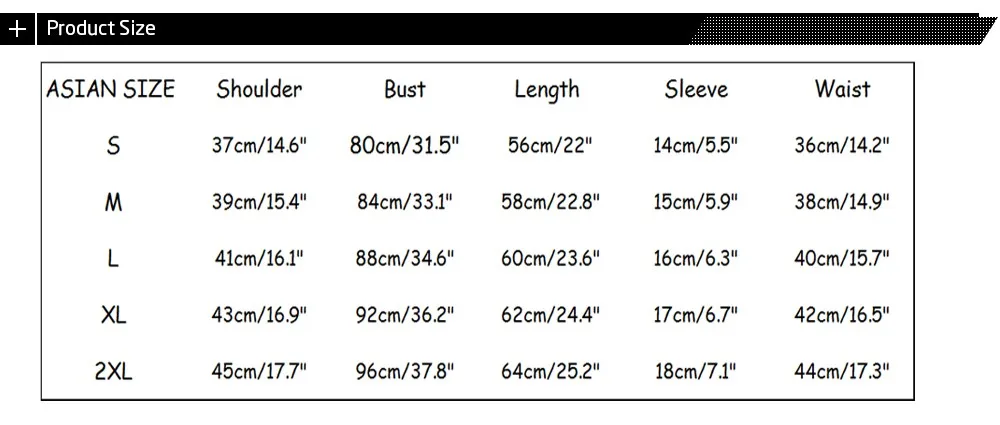 WOMEN size chart