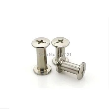 

free shipping M5*10mm snap rivet Nickel-plated screw account book Picture rivet recipes nail butt screw DIY hardware part