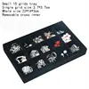 black 15 grids tray