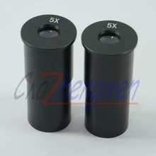 Бренд FYSCOPE новая пара широкоугольных окуляров Huygens 5X 23,2 мм диаметр для биологического микроскопа линзы для окуляров